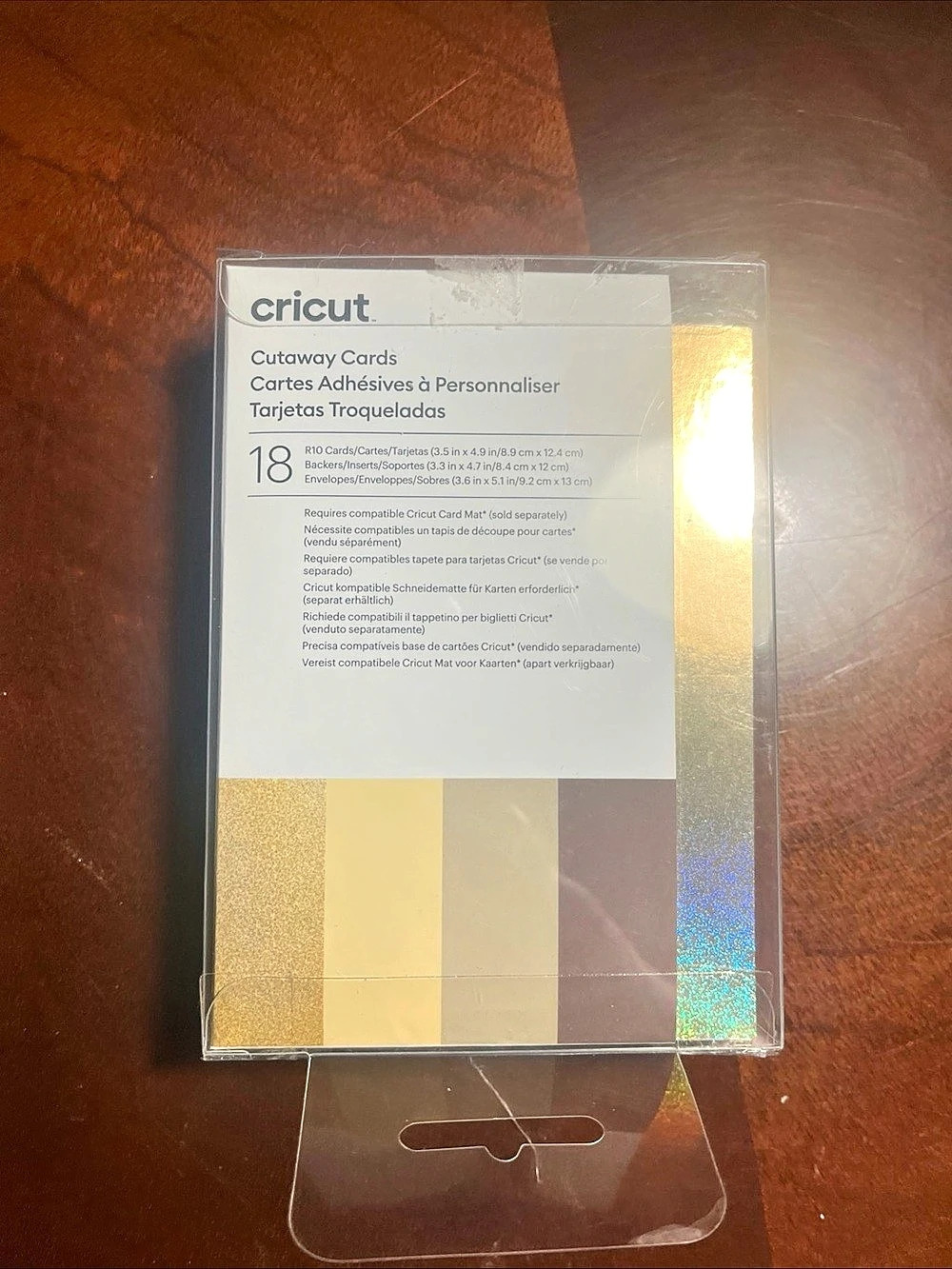 Cricut Cutaway Cards Tan Brown Cream & Gold Set